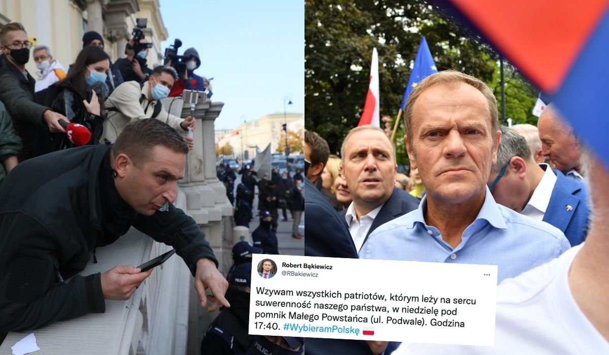 Straż Narodowa pod wodzą Bąkiewicza również wybiera się na manifestację zwołaną przez Tuska