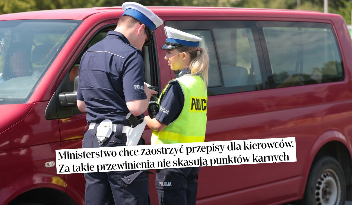 Rząd chce zaostrzyć przepisy dla kierowców, nie będzie można kasować punktów karnych za część przewinień