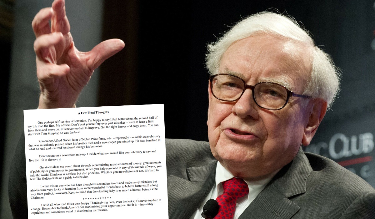 Miliarder Warren Buffett na koniec kariery ostrzegł przed chciwymi korporacjami