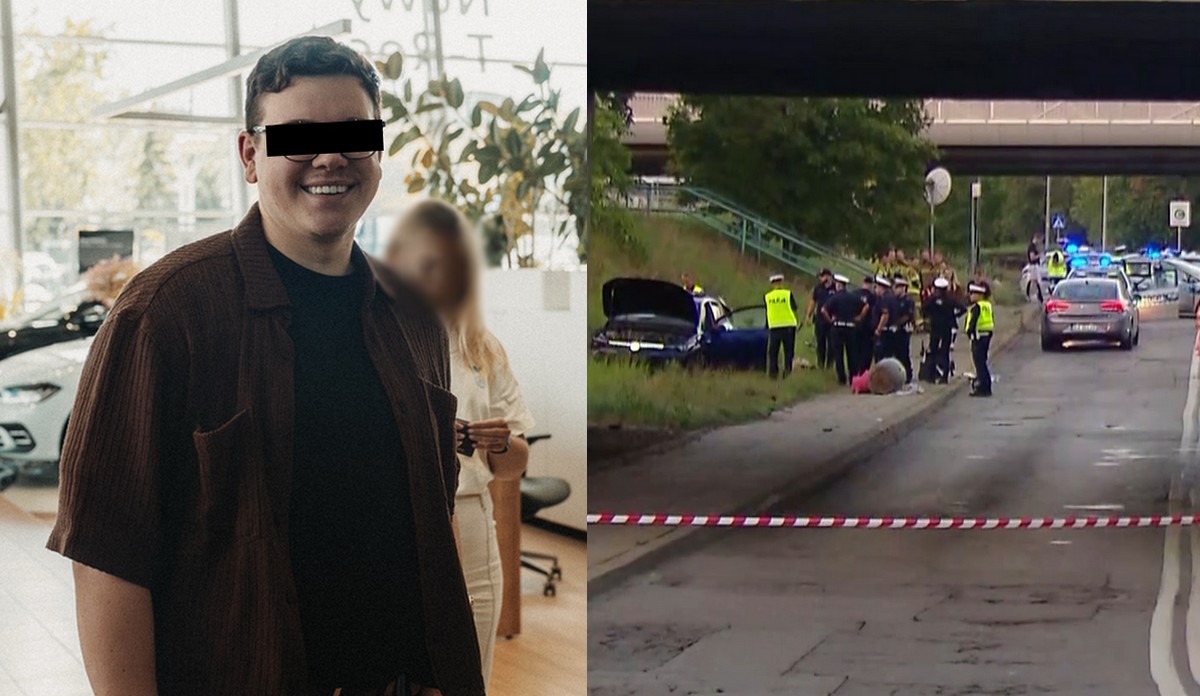 Hubert B., który potrącił małżeństwo z dzieckiem w Krakowie, usłyszał zarzuty