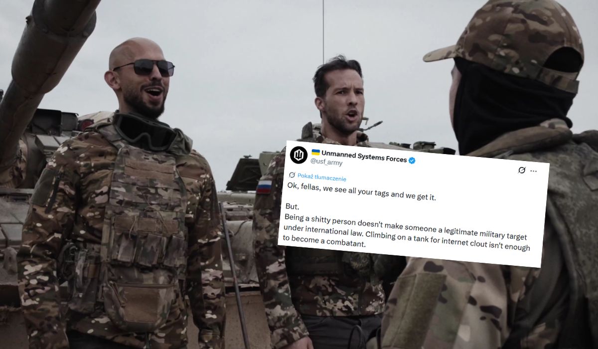 Ukraina oficjalnie odmówiła bombardowania Andrew Tate'a przebywającego w Rosji, tłumaczą, że mają ważniejsze cele