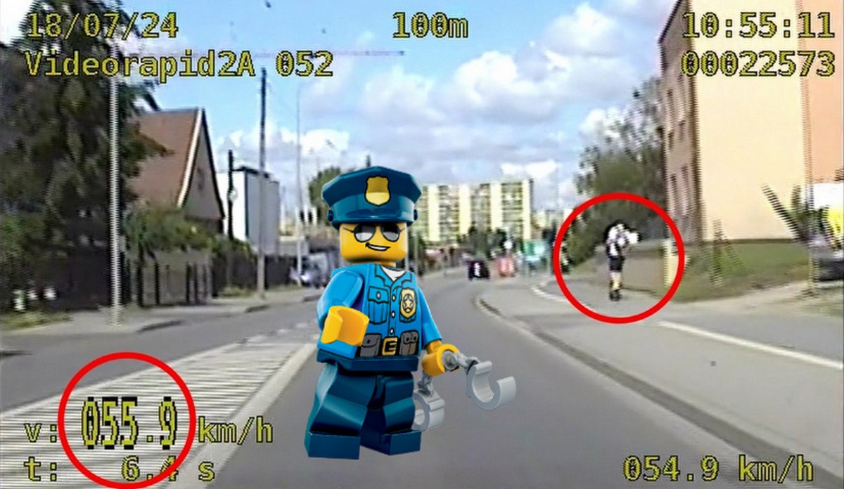 Bydgoszcz: policja zatrzymała 25-latka, który pędził hulajnogą 55 km/h