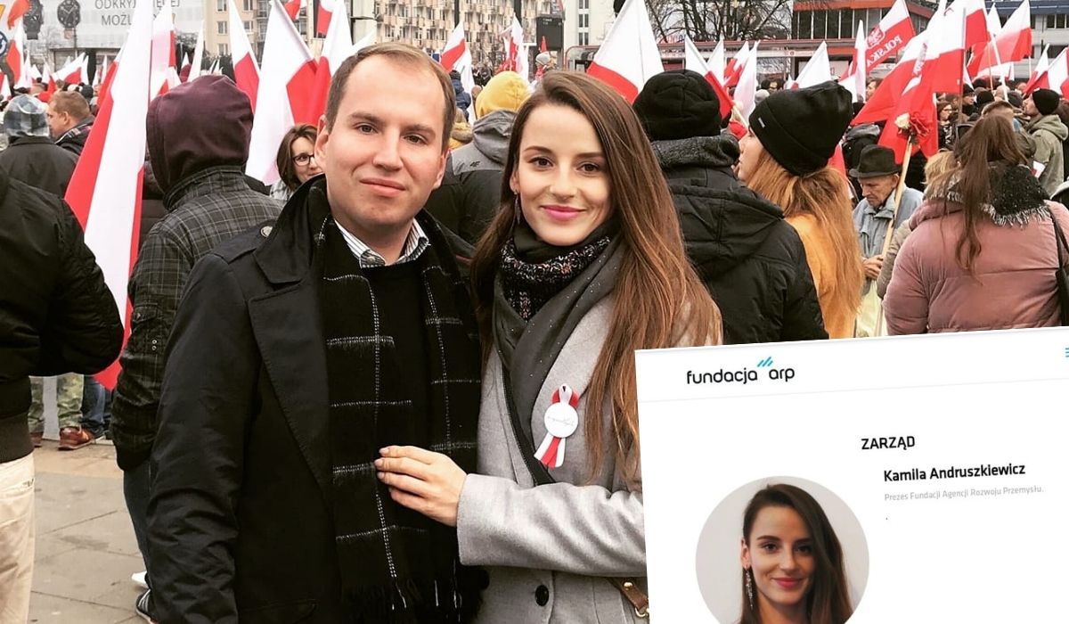 Żona Andruszkiewicza zrezygnowała z posady, bo jednak za duży przypał