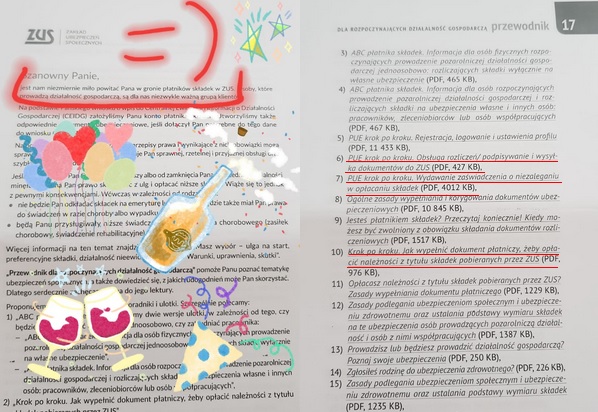 ZUS wysyła wydrukowany internet osobom, które założyły działalność gospodarczą