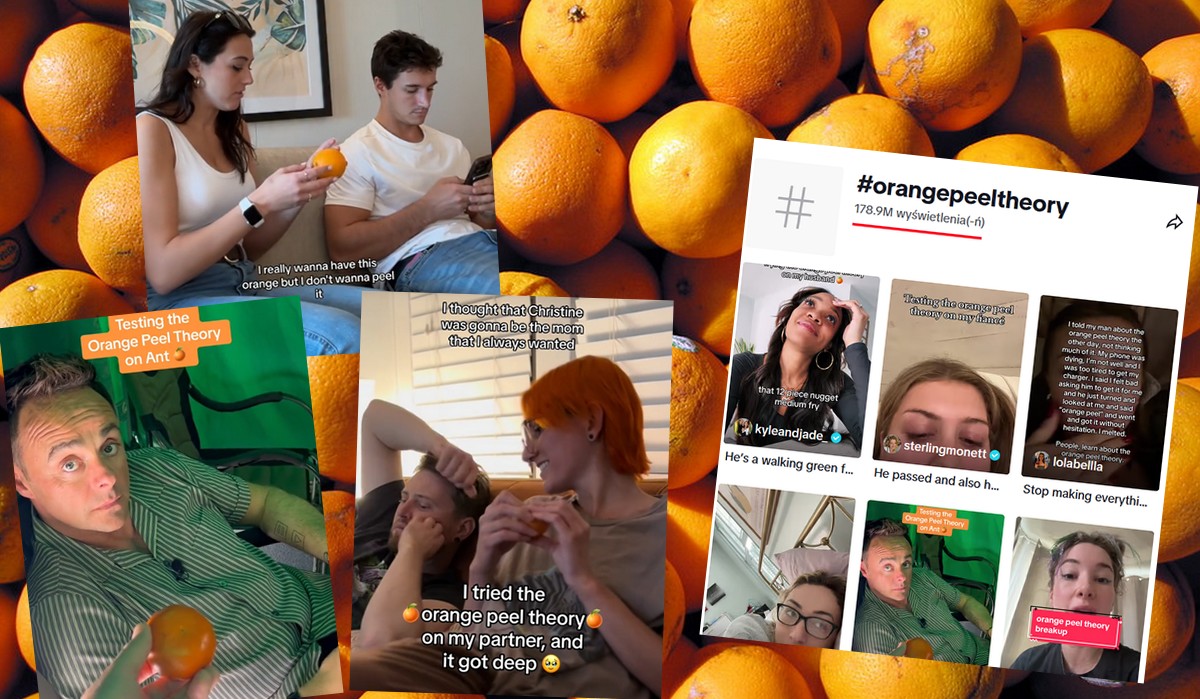 Teoria "obierania pomarańczy" jako testu związku zrobiła karierę na TikToku