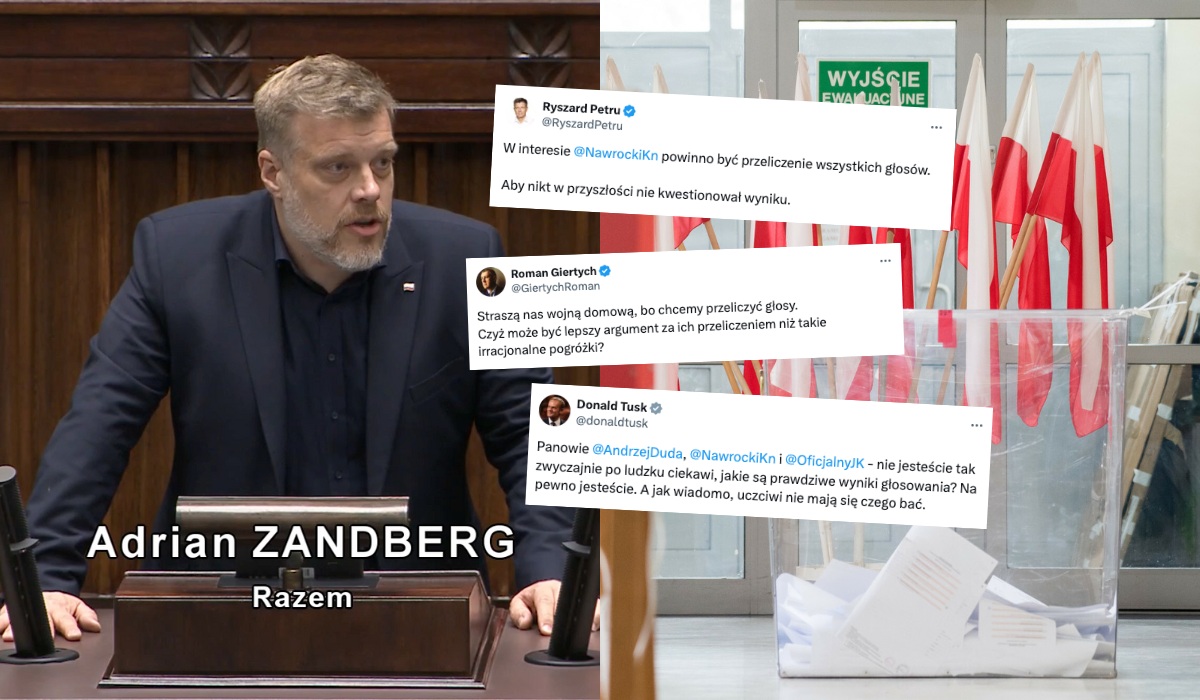 Zandberg krytykuje podważanie wyborów: to "szurskie teorie spiskowe"