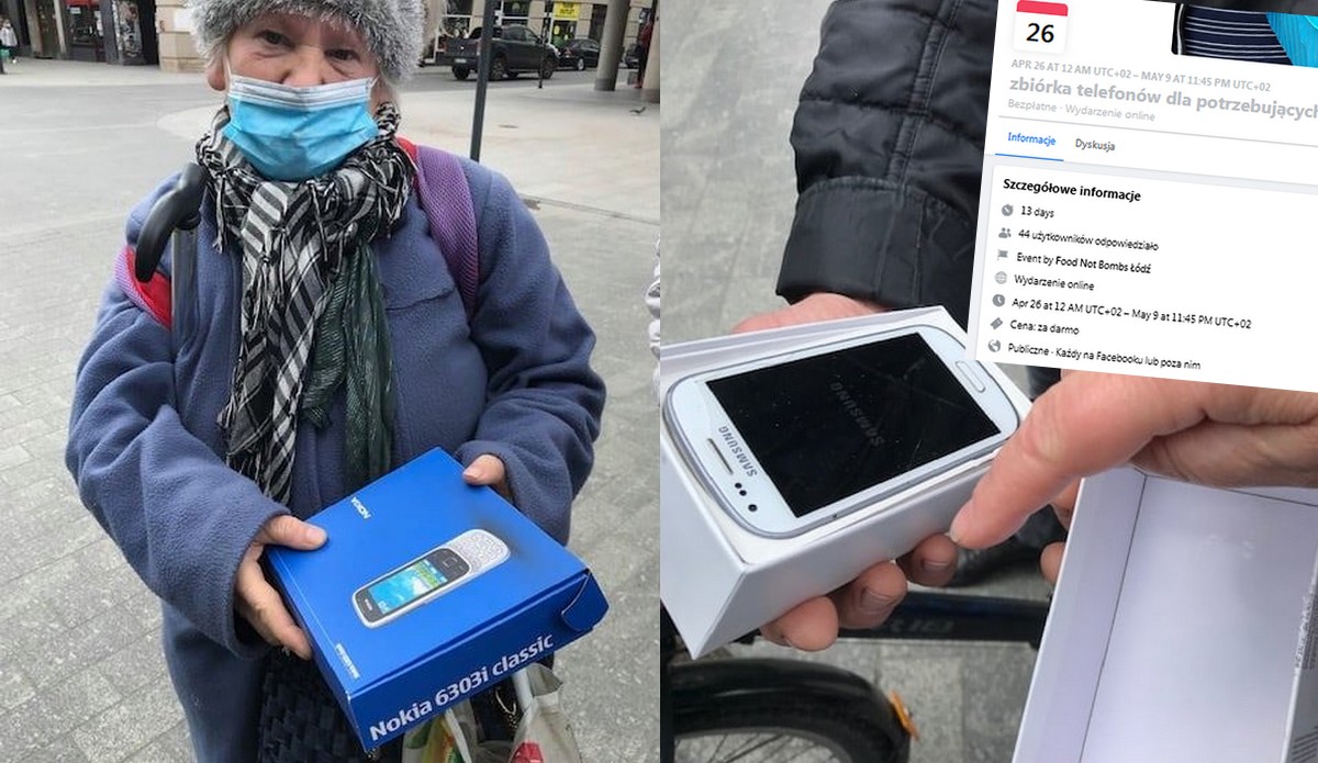 Łódź: aktywiści krytykowani za rozdawanie potrzebującym telefonów komórkowych