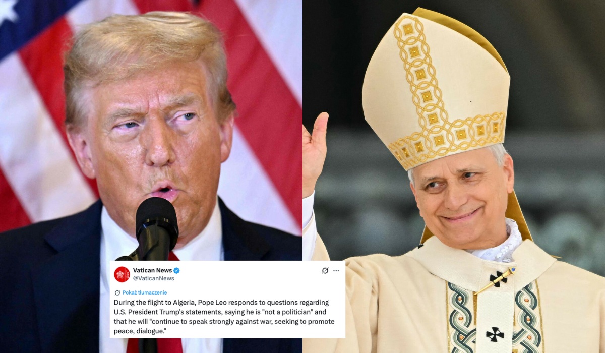 Papież mówi że nie boi się administracji Trumpa i dalej będzie opowiadał się przeciwko wojnie