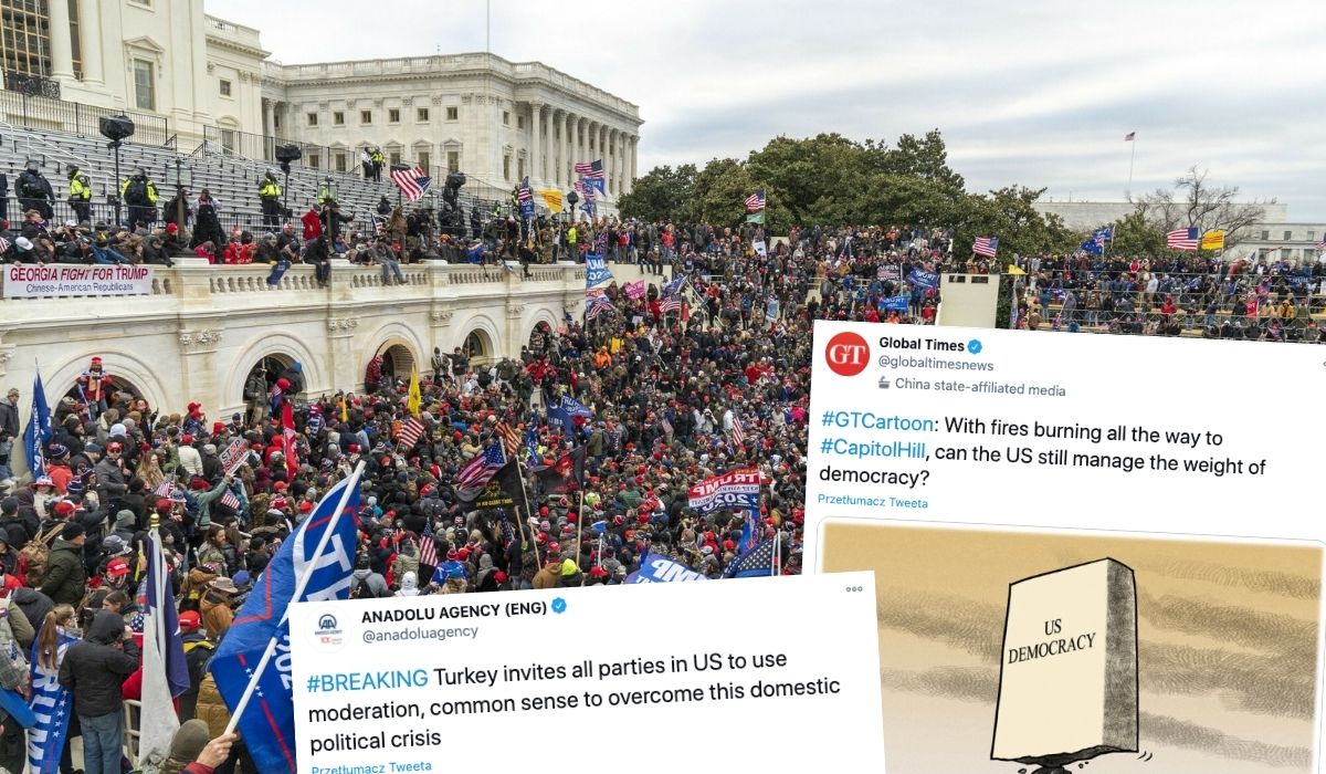 Turcja, Iran, Chiny i parę innych państw otwarcie mają bekę z sytuacji w USA