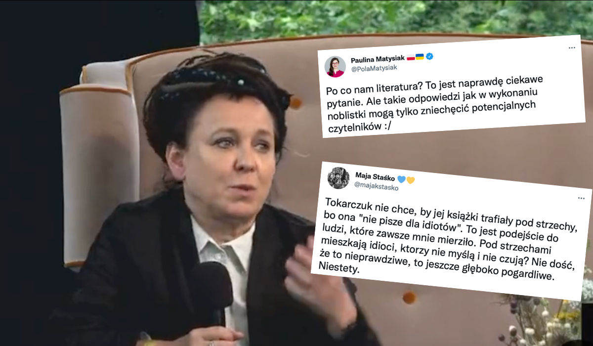 Olga Tokarczuk apeluje, żeby idioci zaprzestali czytania jej książek