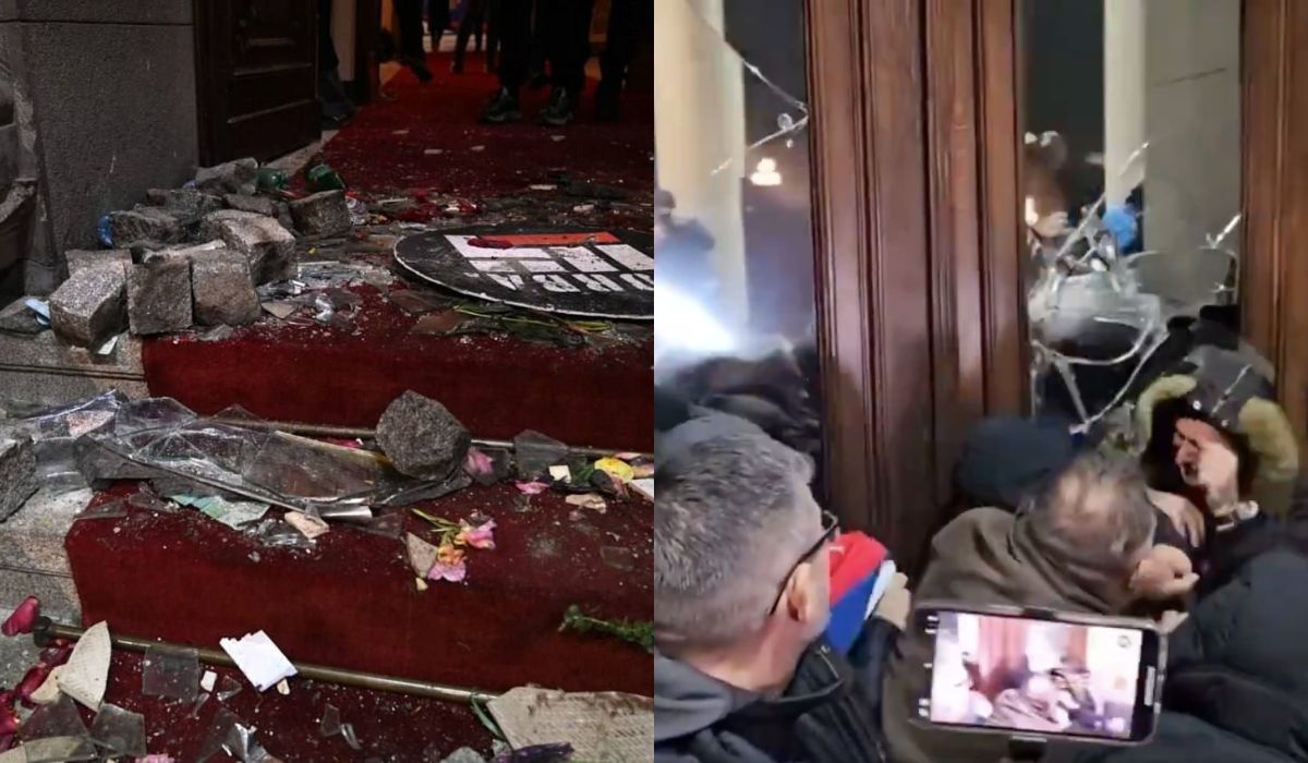 Serbia: demonstranci szturmowali ratusz w Belgradzie, chcą unieważnienia wyborów 