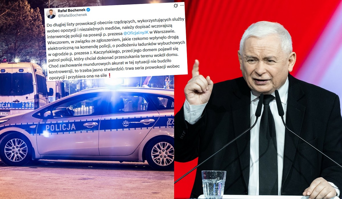PiS ostrzega o kolejnych fałszywych alarmach, tym razem policja chciała przeszukać ogródek prezesa