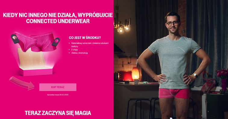 T-mobile chwali się bielizną wyciszająca telefon drugiej połówki