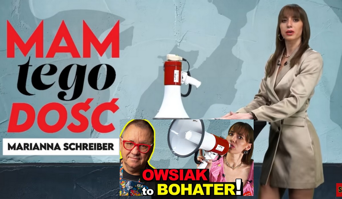 Żona posła PiS, Marianna Schreiber w swoim programie "Mam tego dość" krytykuje rząd PiS i chwali Owsiaka
