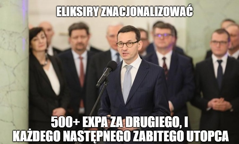 Premier Morawiecki: Oczywiście Geralt może być z Rivii, ale przede wszystkim jest z Polski:husaria::flag-pl:
