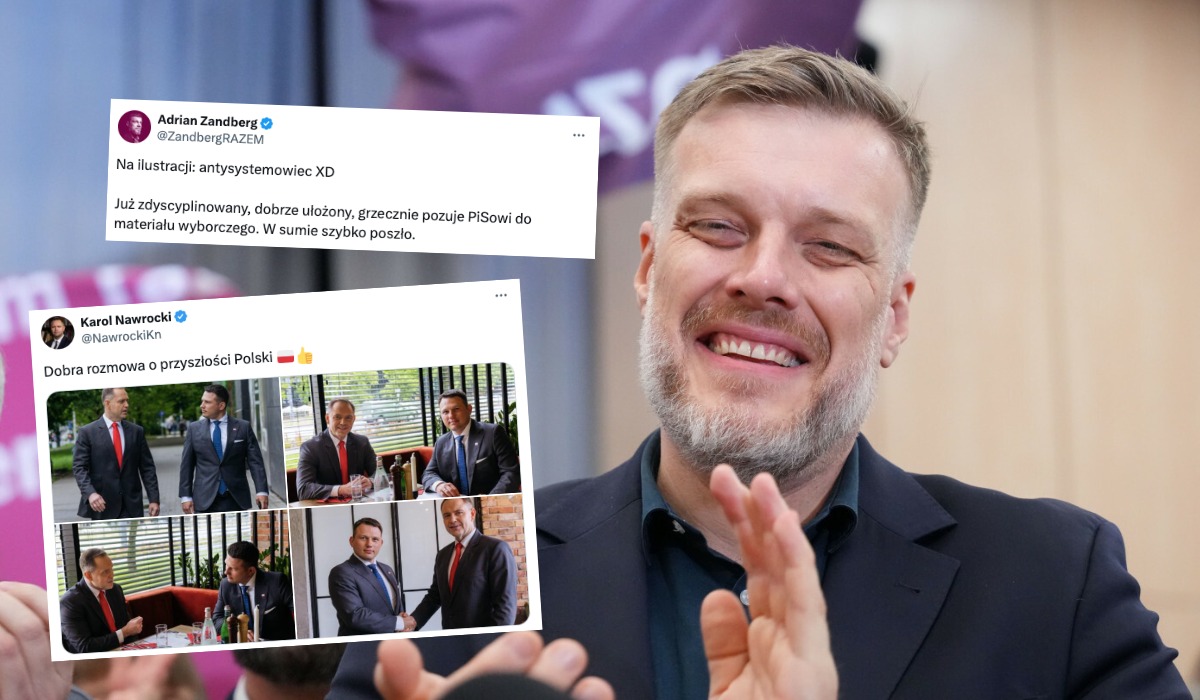 Zandberg śmieszkuje z Mentzena, że taki z niego antysystemowiec, a pomaga Nawrockiemu