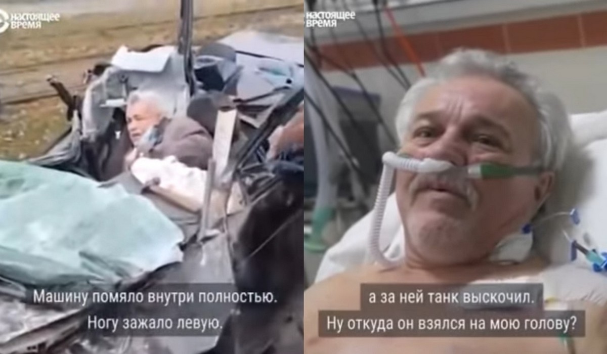 53-latek, który został przejechany przez rosyjski transporter opancerzony, powiedział co zrobi po wyjściu ze szpitala