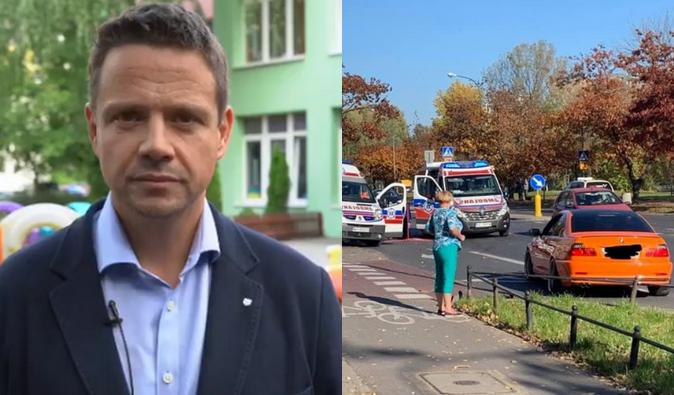 Trzaskowski o wypadku na Bielanach: emocje nie sprzyjają podejmowaniu decyzji