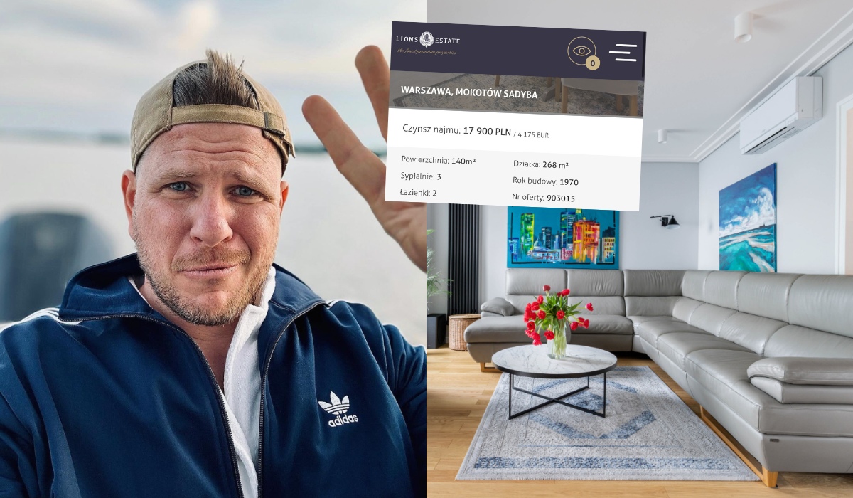 Dom Filipa Chajzera w Warszawie można wynająć za 17 900 zł miesięcznie 