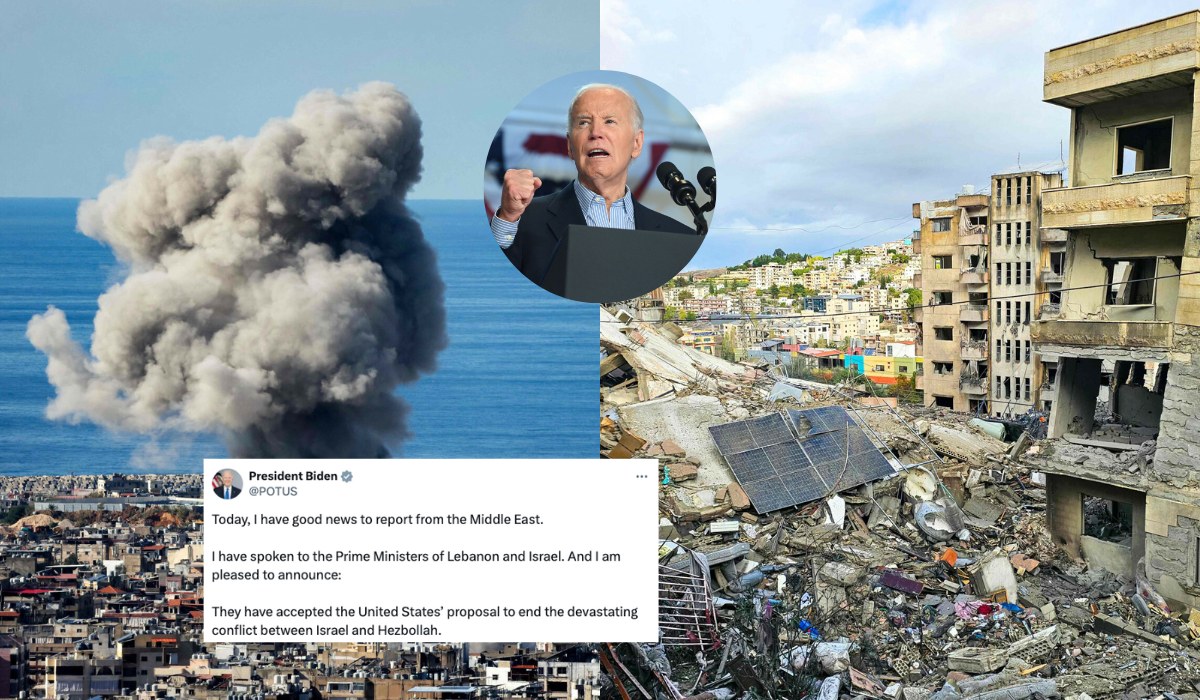 Joe Biden ogłosił zawieszenie broni między Izraelem a Hezbollahem