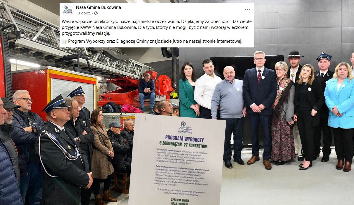 Bukowina Tatrzańska: strażacy i przedsiębiorcy zrobili konwencję wyborczą, chcą odbić radę politykom PiS