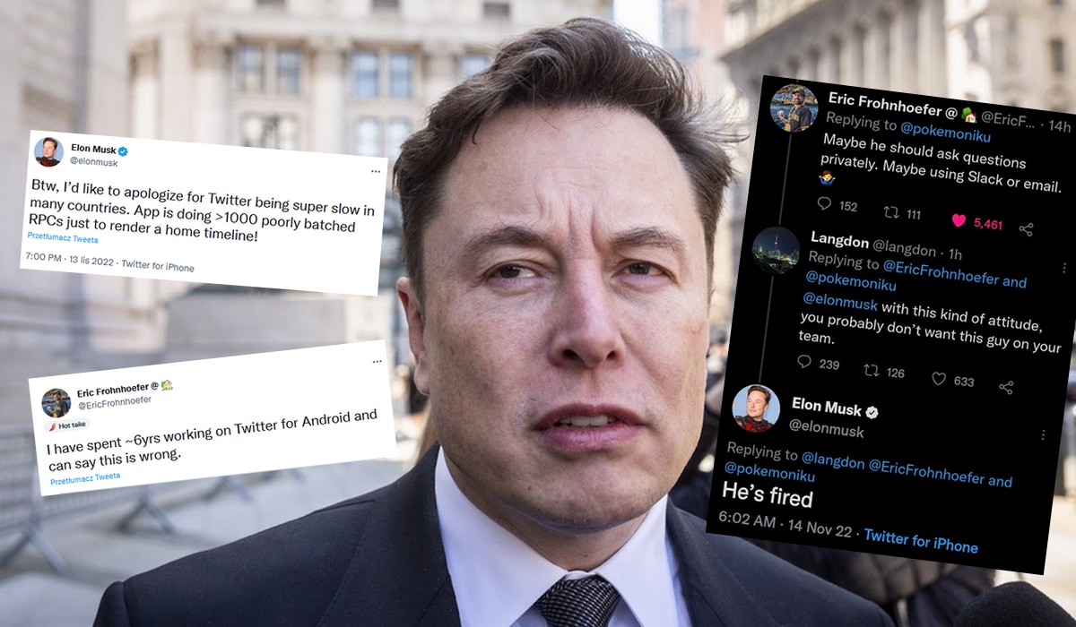 Elon Musk zwolnił programistę, bo ten śmiał go skrytykować na Twitterze