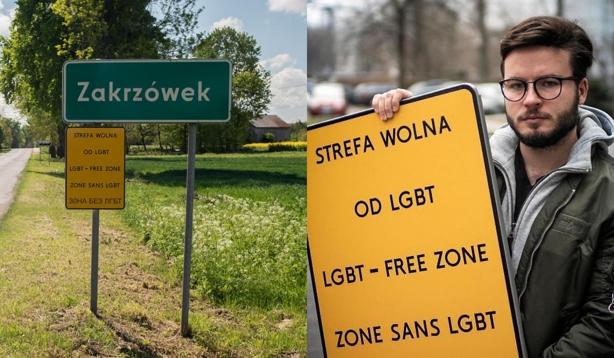 Gmina Zakrzówek pozywa Barta Staszewskiego za akcję z tabliczkami "strefa wolna od LGBT"