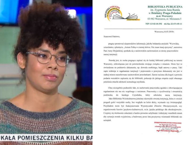 Biblioteka oskarżona o rasizm broni się: "Taki zapis widnieje w regulaminie"