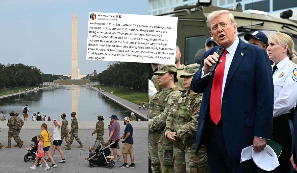 Trump jest zadowolony z wykorzystania Gwardii Narodowej w Waszyngtonie, chce teraz wybrać kolejne miasta i cele