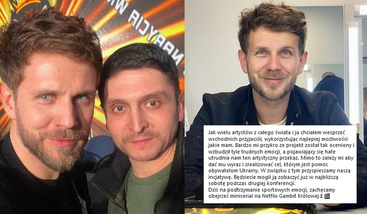 Królikowski chajzeruje w sprawie walki "Zełenski vs Putin" i twierdzi, że "pomaga Ukrainie"