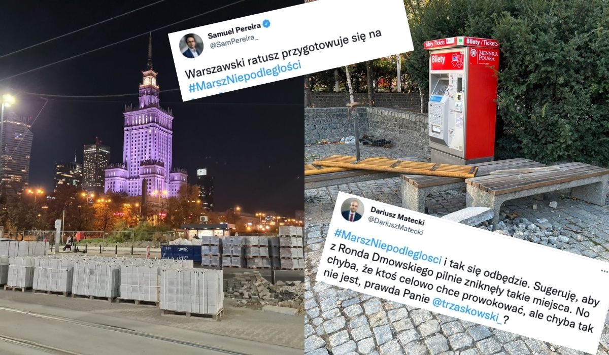 Szef TVP Info, Pereira, ostrzega że w Warszawie leży luźno kostka brukowa i prowokuje, a niedługo Marsz Niepodległości