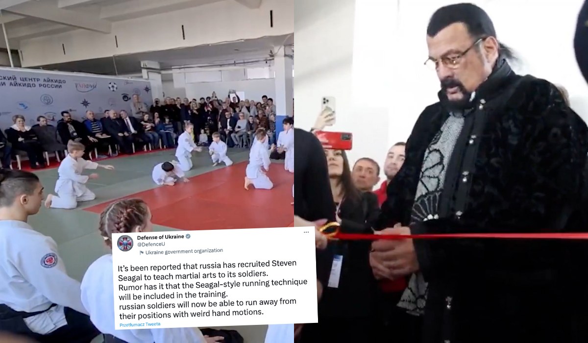 Steven Seagal, dawna gwiazda kina bitego, otworzył w Moskwie szkołę aikido, która ma szkolić przyszłych żołnierzy