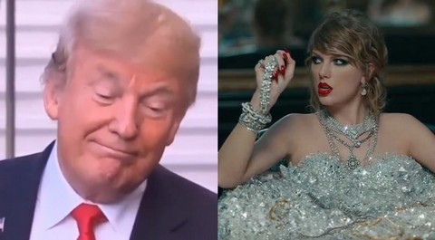 Trump odpowiada Taylor Swift: "Lubię teraz jej muzykę o 25% mniej, OK?":trump: