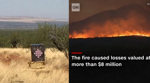 Tragiczny pożar w Arizonie spowodował świętujący ojciec. Spłonęło 50 tysięcy akrów