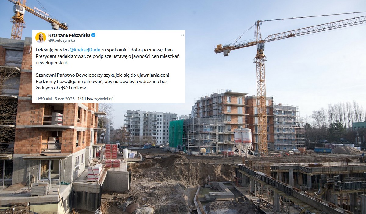 Dzięki wysiłkom rządu i prezydenta deweloperzy będą musieli informować o cenach, jak zwykli sprzedawcy