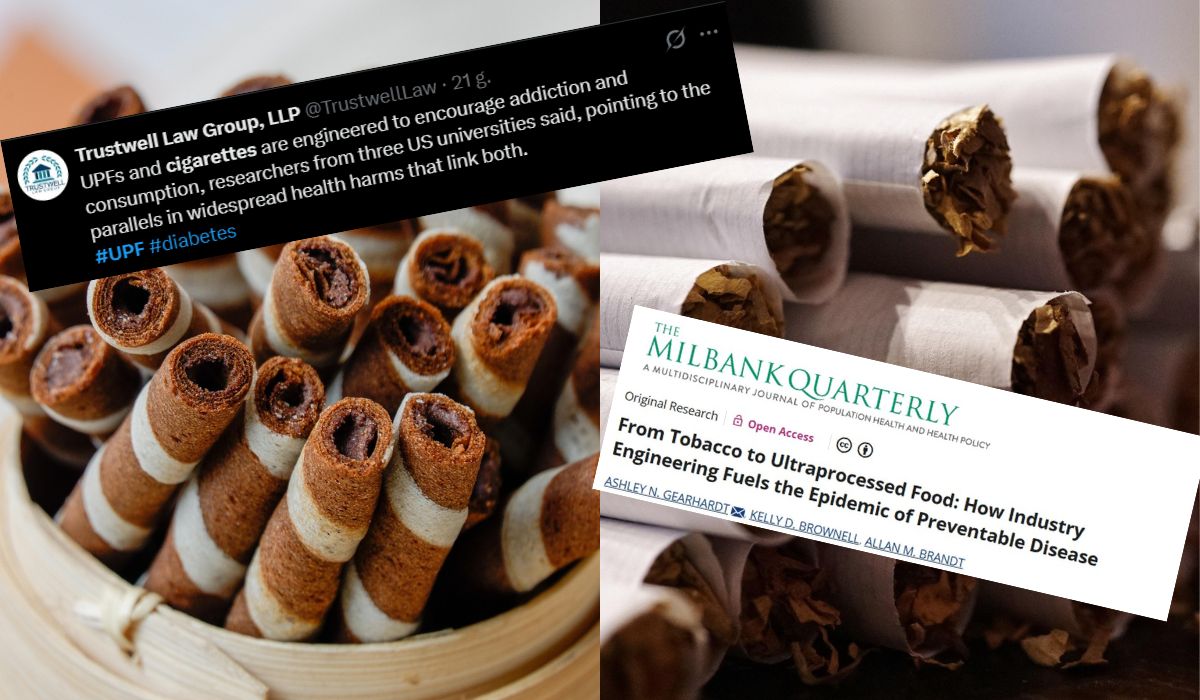 Badanie: wysoko przetworzona żywność ma podobną szkodliwość co palenie papierosów