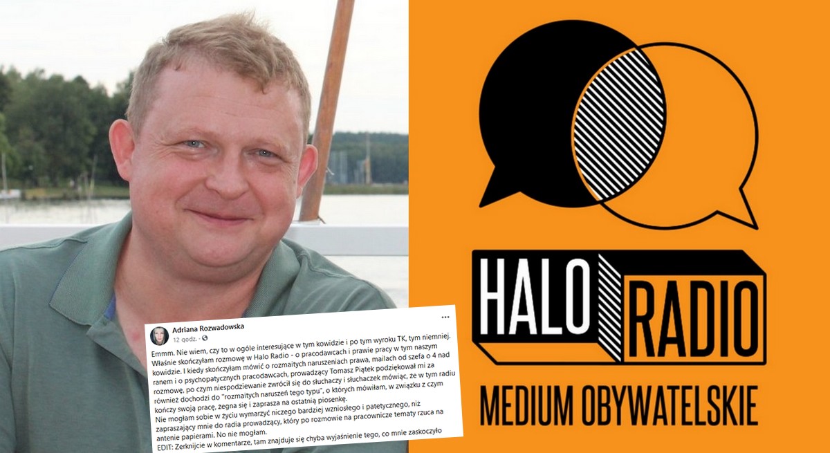 Prowadzący wywiad w Halo Radio o nadużyciach w pracy skończył rozmowę i się zwolnił