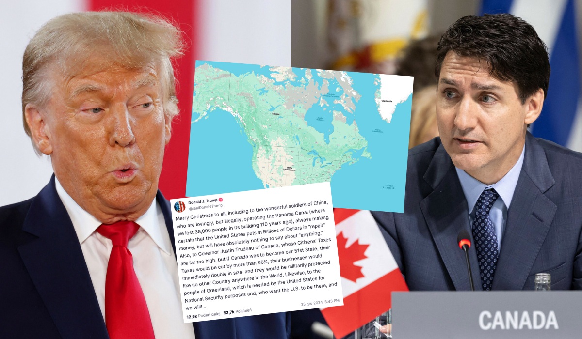 Justin Trudeau reaguje na sugestie Trumpa, że Kanada powinna być 51. stanem USA
