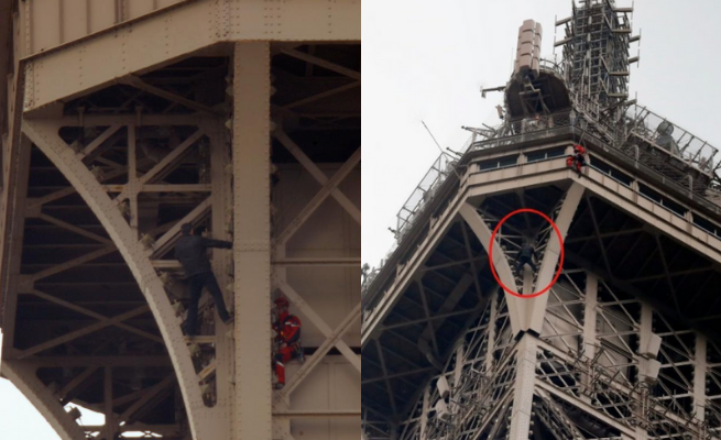 Paryż: mężczyzna bawił się w Spider-Mana, ewakuowano Wieżę Eiffla