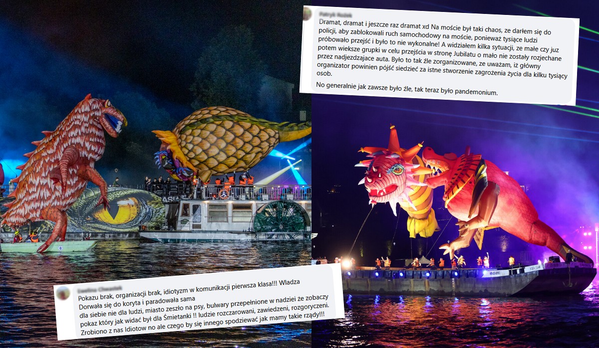 Mieszkańcy Krakowa krytykują organizatorów "Parady Smoków", bo mało kto wiedział o zmianie lokalizacji