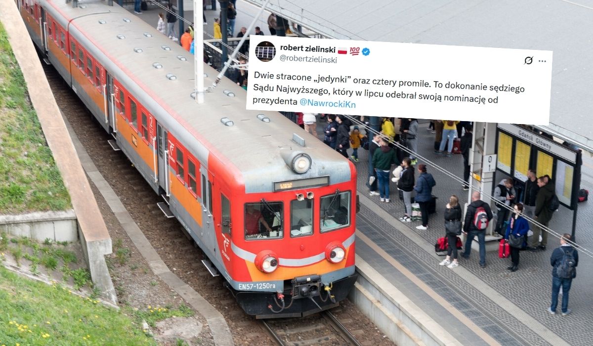Ujawniono, że sędzia Sądu Najwyższego został niedawno pijaniutki ściągnięty z peronu przez policję