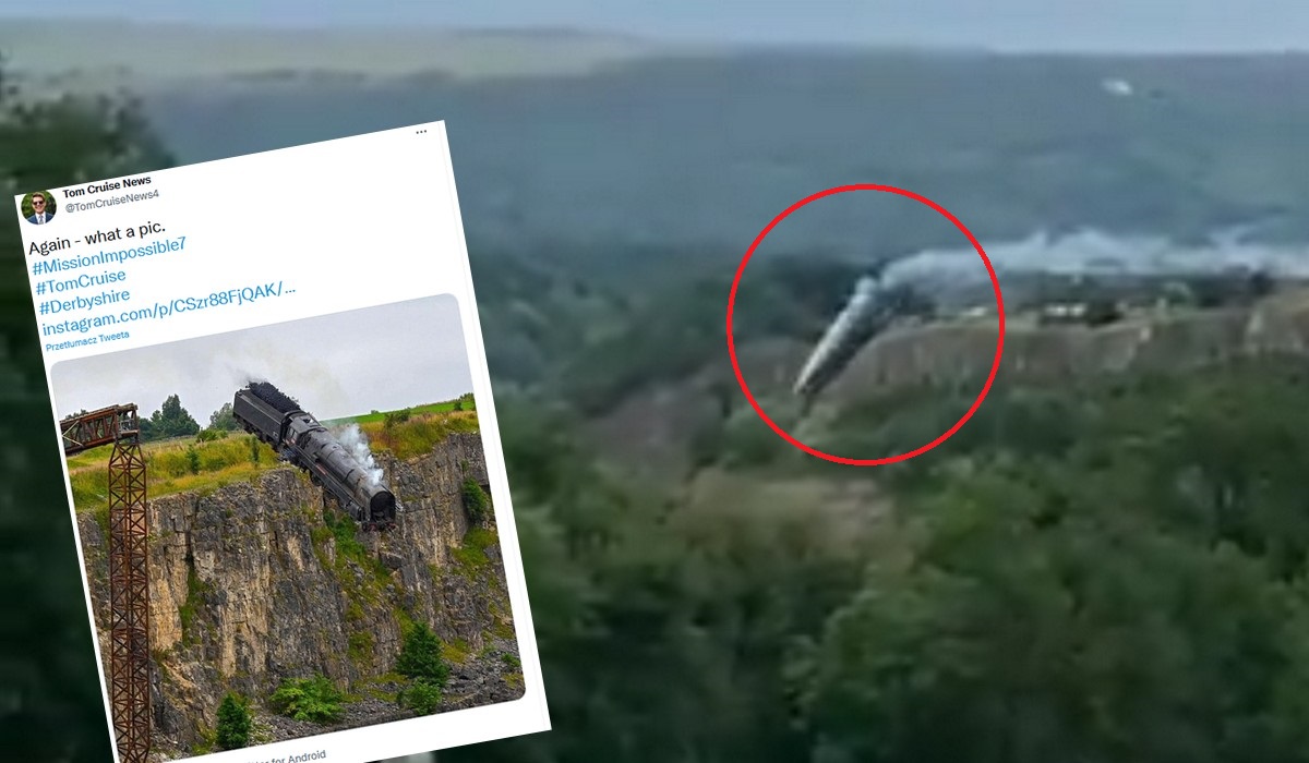 "Mission: Impossible 7": nie udało się wysadzić mostu w Polsce, więc zrzucili pociąg w przepaść w Anglii