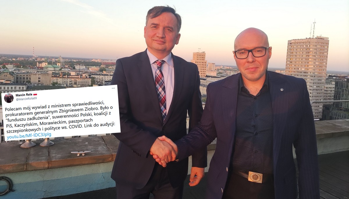 Ziobro się nie wstydził i zagościł u Marcina Roli, opowiadał jak mu ciężko i straszył UE