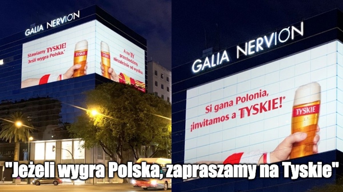 Tyskie: jeżeli Polacy wygrają z Hiszpanią, to stawiamy Hiszpanom piwo na pocieszenie