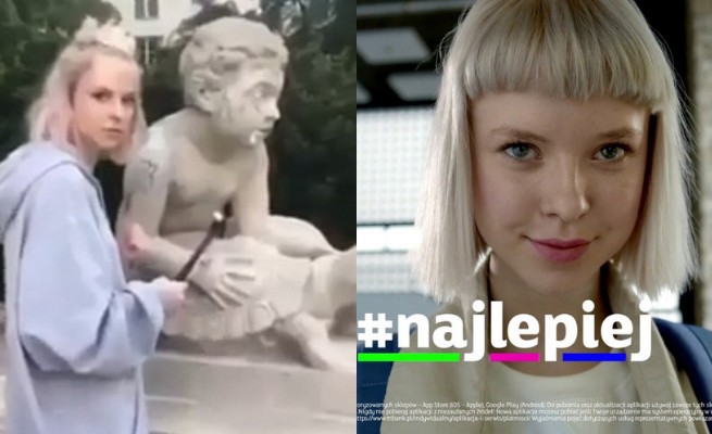 Instagramerka, która zniszczyła zabytkową rzeźbę w Warszawie, usłyszała zarzuty