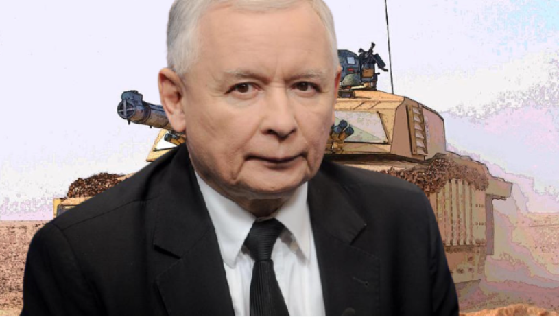 Jarosław Kaczyński w bojowym nastroju zapowiada kupno "supernowoczesnych czołgów"