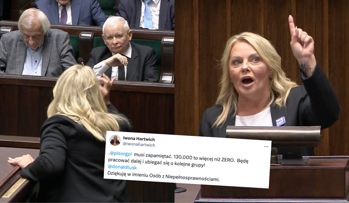 Posłanka Hartwich przypomniała Kaczyńskiemu całowanie po rączkach zamiast zmian w prawie
