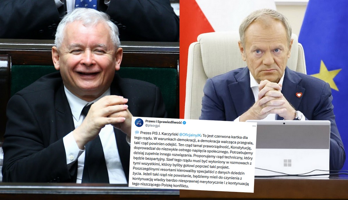 Prezes Kaczyński chce rządu technicznego, który będzie "bezpartyjny jak prezydent"