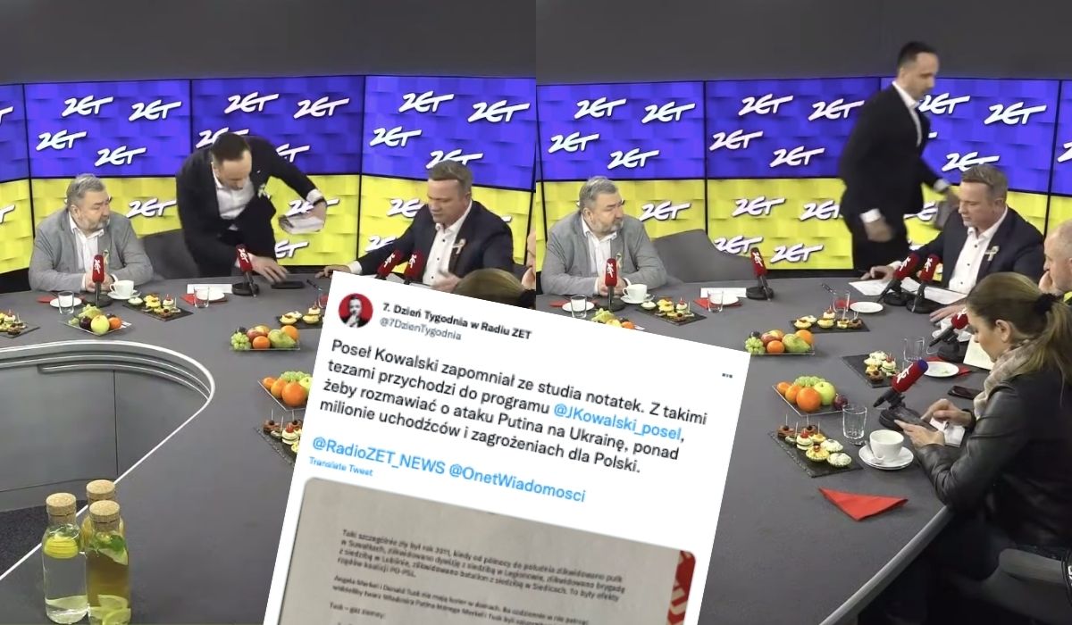 Poseł Janusz Kowalski został niedelikatnie wyproszony ze studia, bo ciągle zmieniał temat z Ukrainy na Tuska