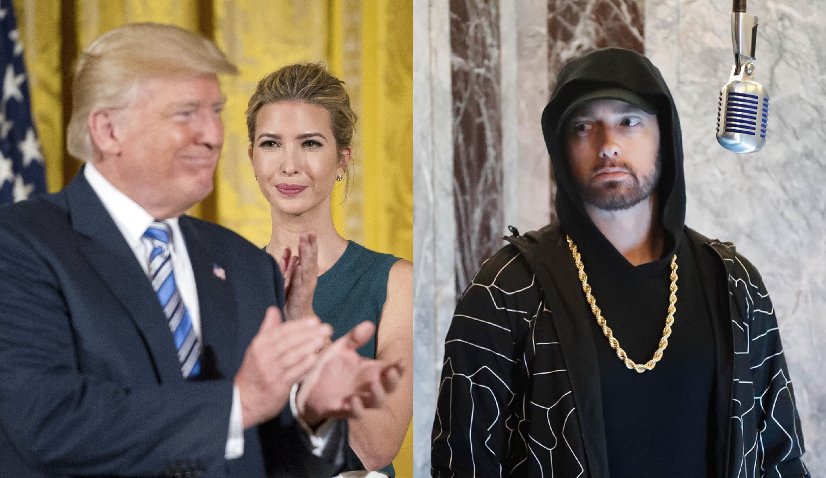 Eminem przesłuchany w sprawie tekstów o Donaldzie i Ivance